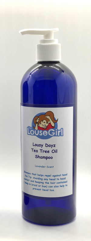 Large Tea Tree Oil Lice Shampoo that repels against lice.
