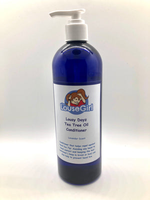 Large Tea Tree oil lice conditioner that prevents head lice
